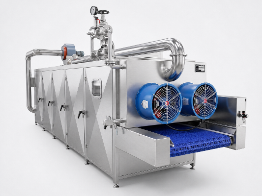Multi-layer dryer for controlled post-extrusion moisture removal.