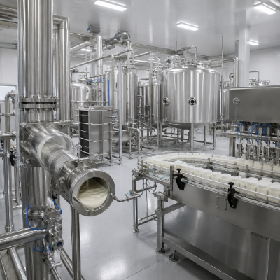 Yogurt route processing line