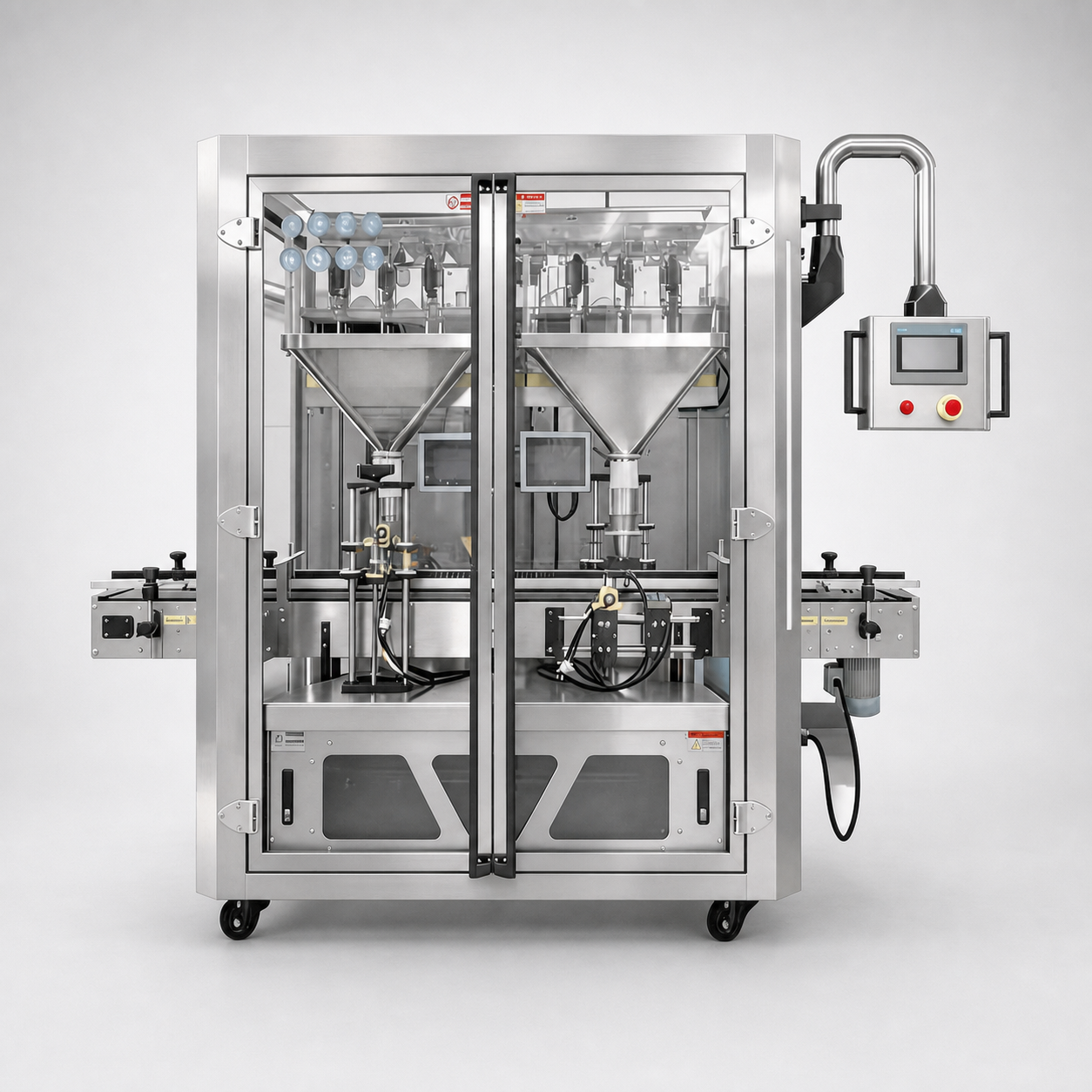 Food processing filling machine equipment modeling