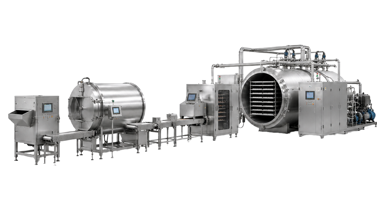 Industrial Food Processing Line View