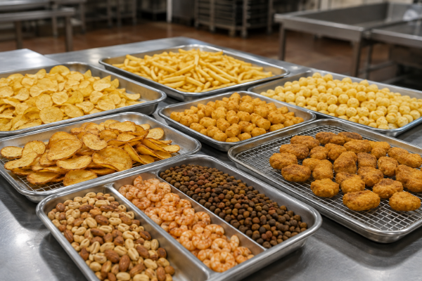 Continuous Fryer Machine Output