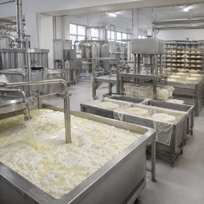 Cheese route manufacturing equipment