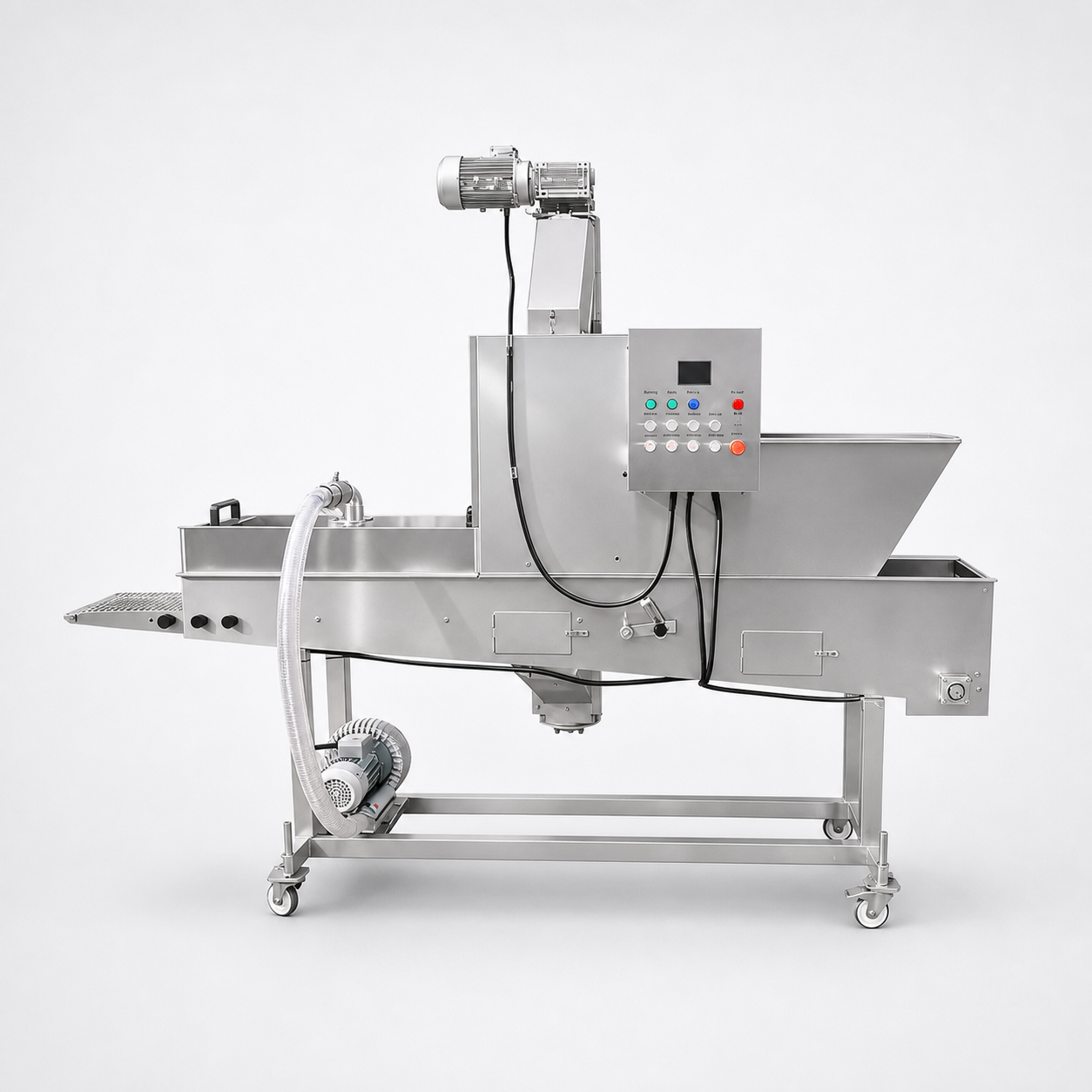 Breading application equipment for poultry pieces