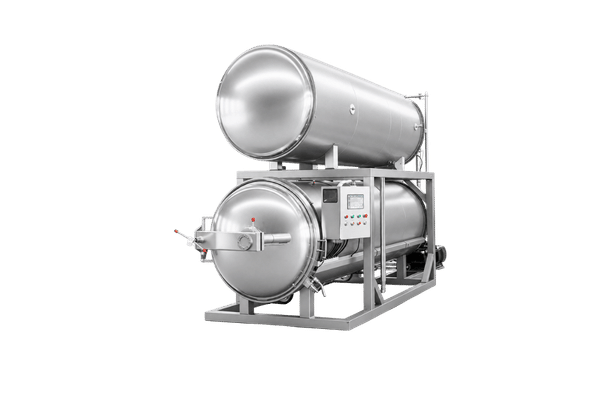 Horizontal static retort shell