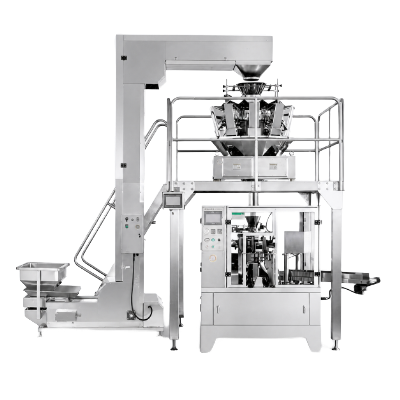 Premade-pouch filling and sealing machine