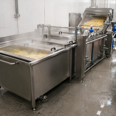 Blanching process equipment