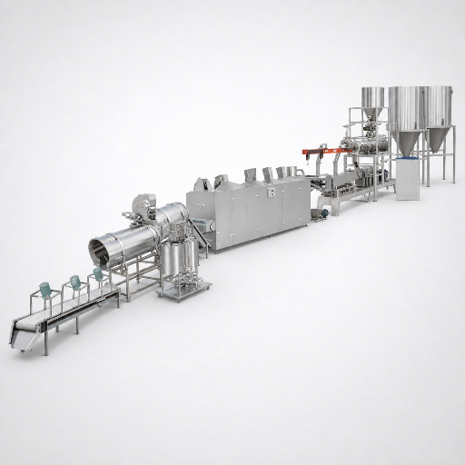 Dry Kibble Extrusion Line - Integrated plant layout