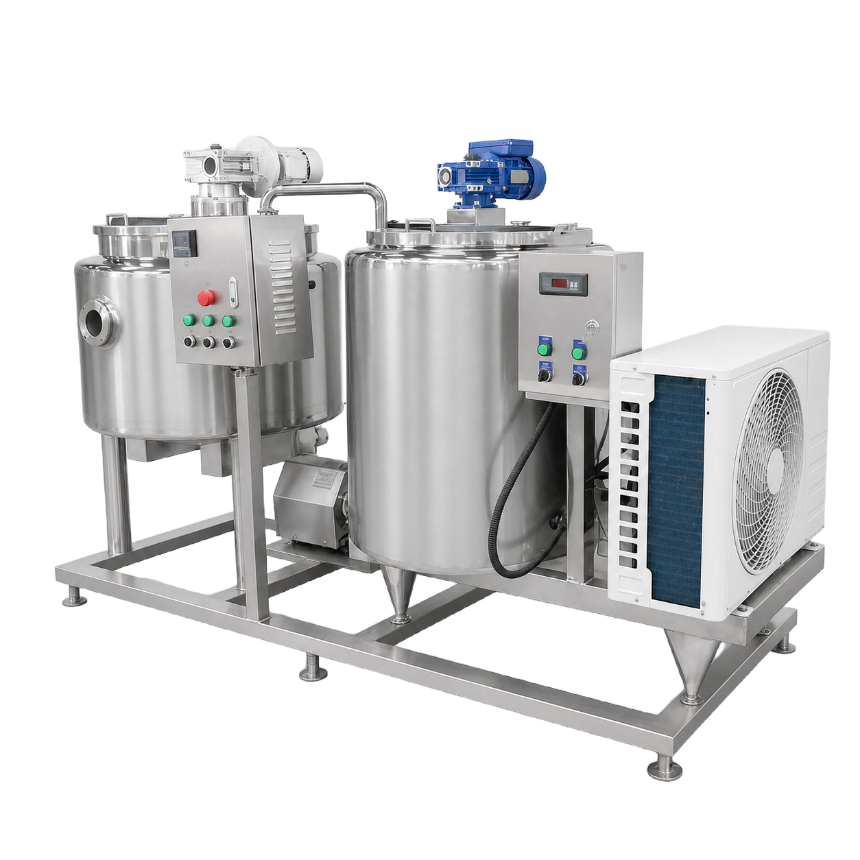 Chilled raw milk storage