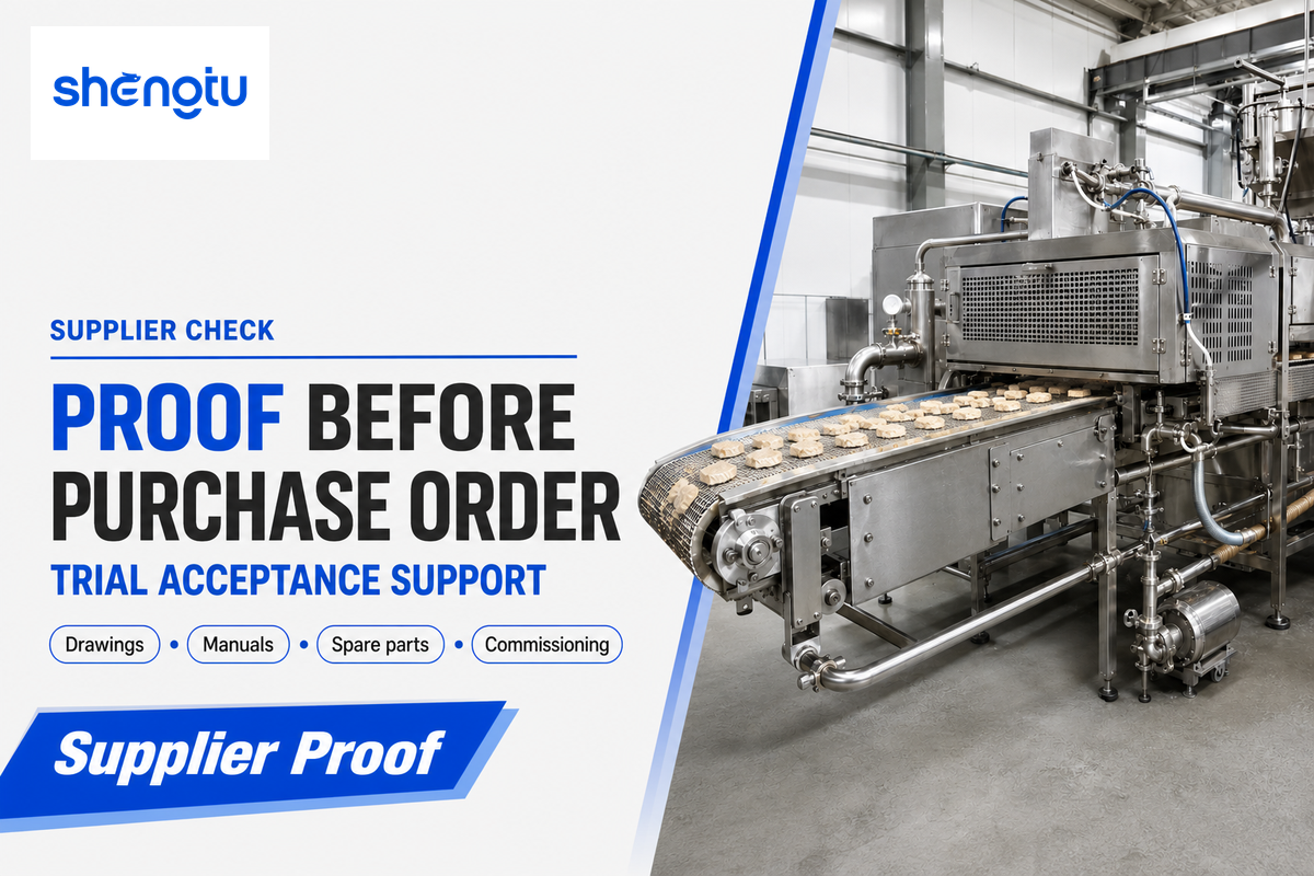 Supplier Comparison Checklist — shengtumachinery.com