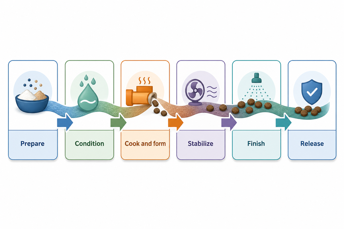 Pet Food Production: How Dry Kibble Moves Between Stages — Shengtu