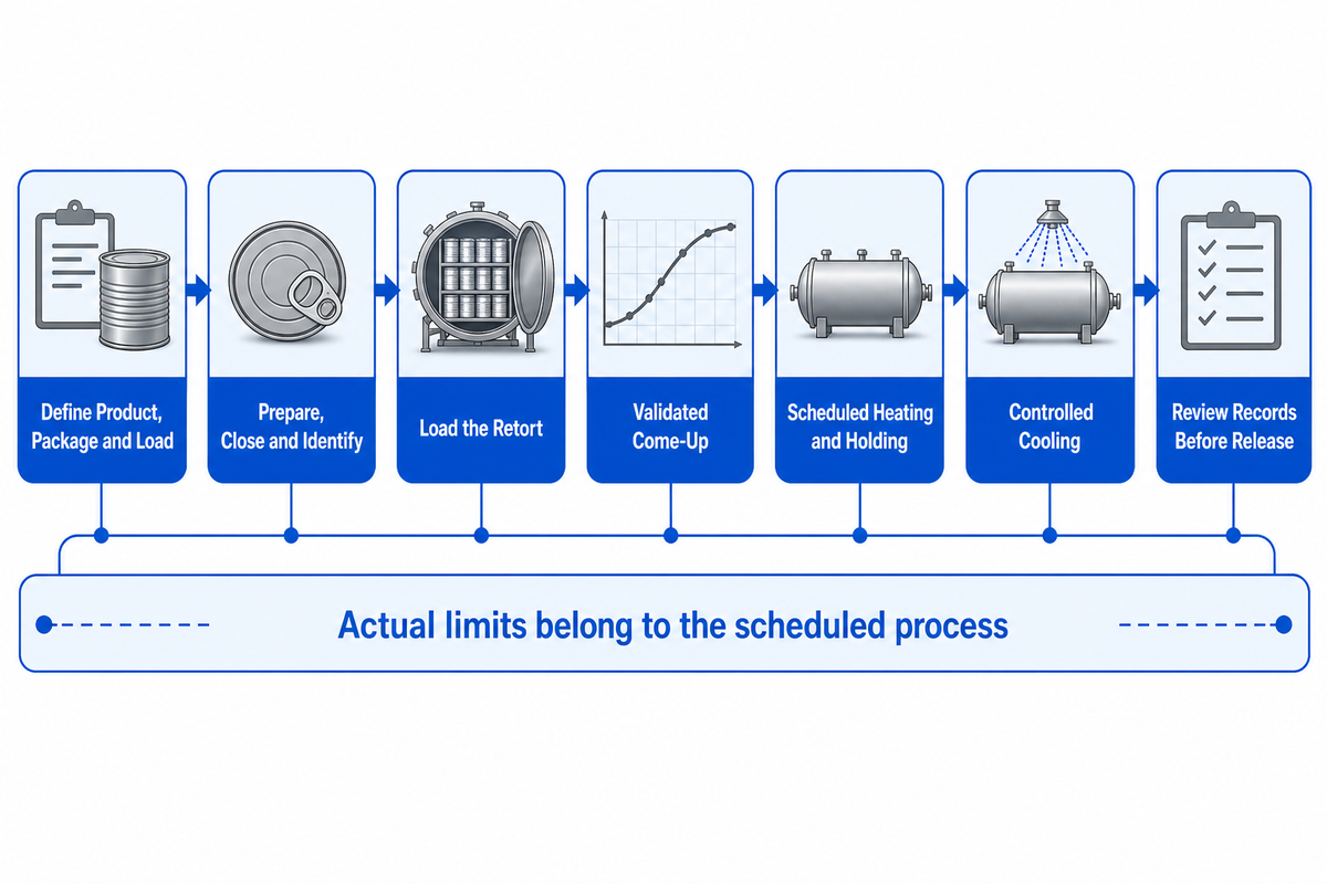 The Retort Cycle Is a Controlled Evidence Chain, Not a Pressure-Cooker Recipe — Shengtu