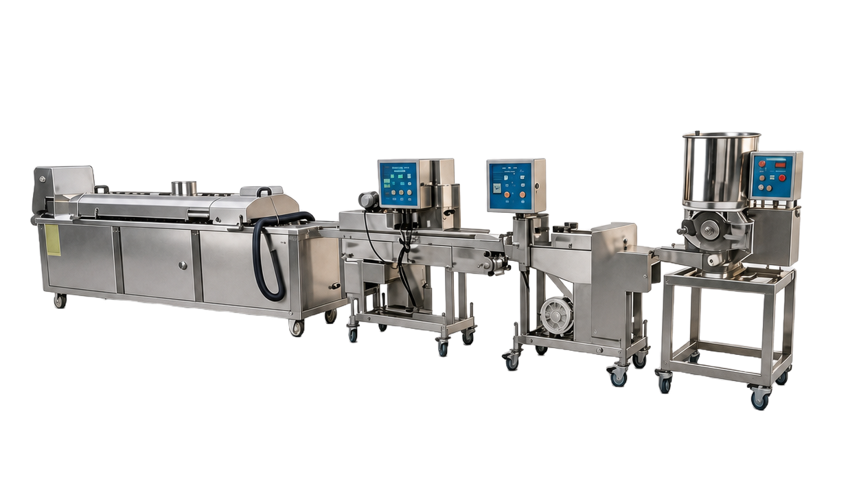 Industrial Chicken Nugget Coating and Frying Line equipment