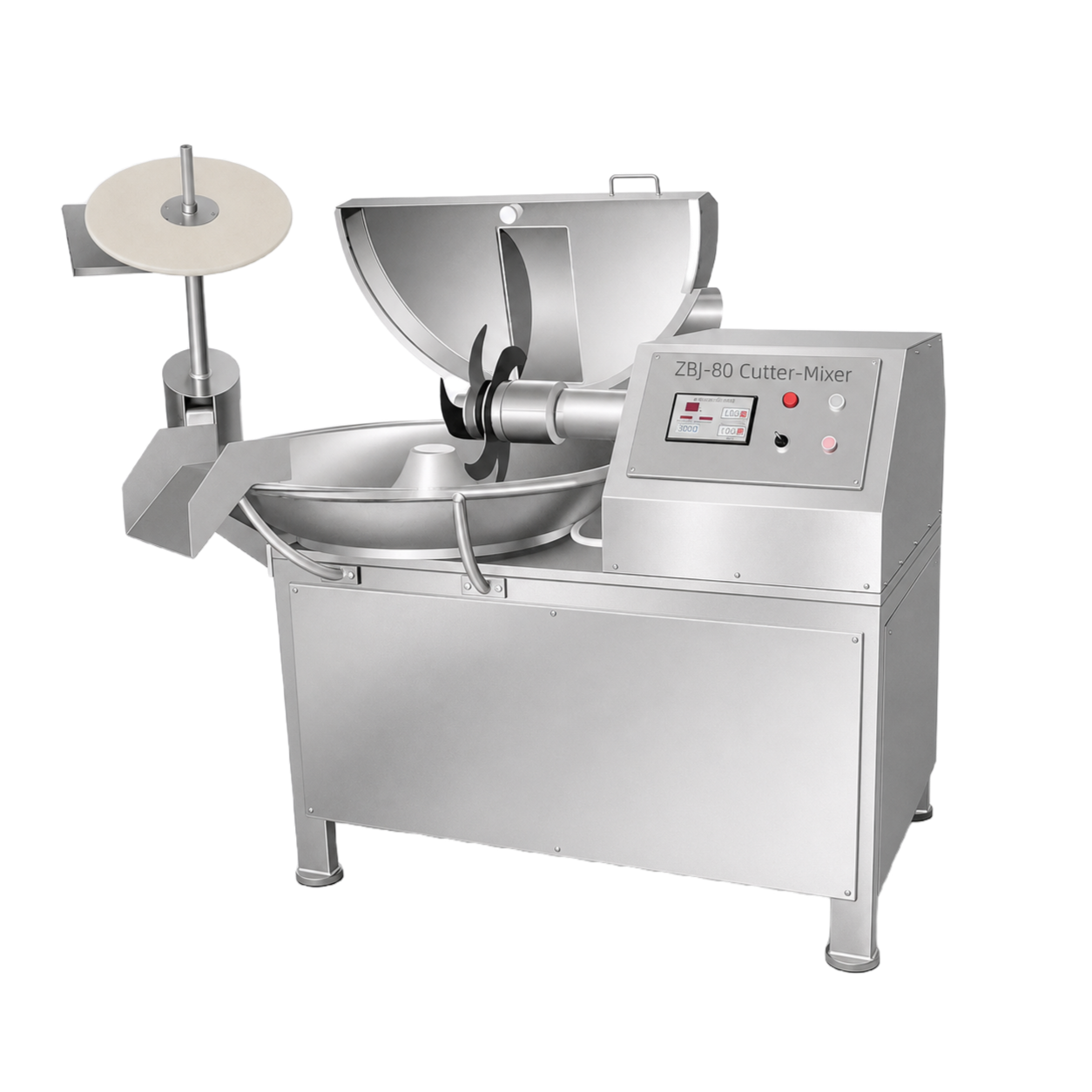Client-supplied illustration of a configurable sausage processing line