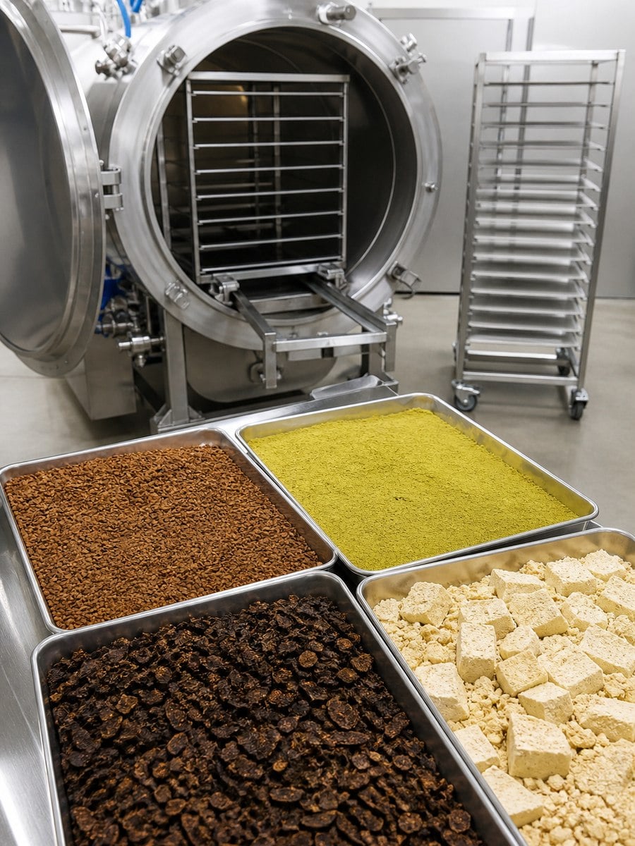 Freeze Dried Coffee Tea Extract Application in Vacuum Freeze Dryer