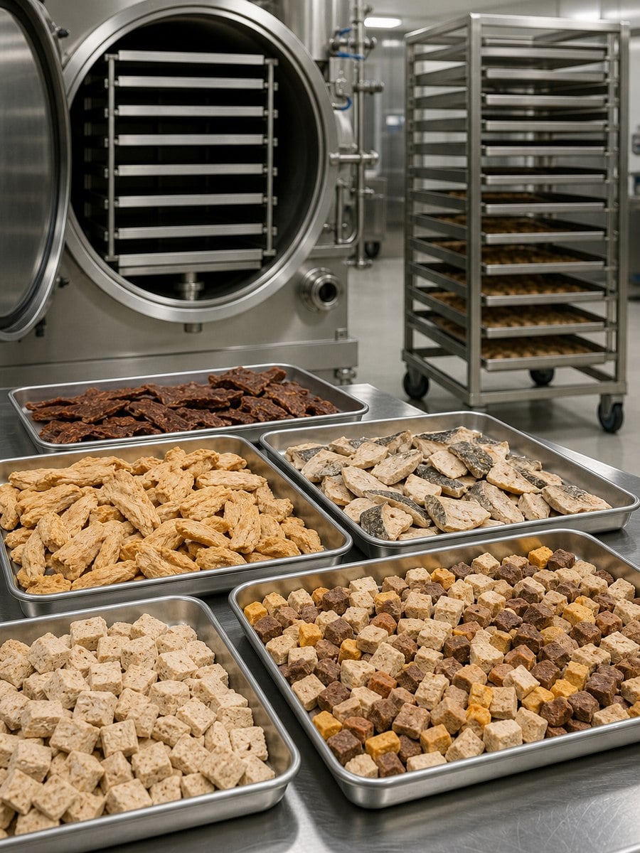 Freeze Dried Pet Food Application in Vacuum Freeze Dryer