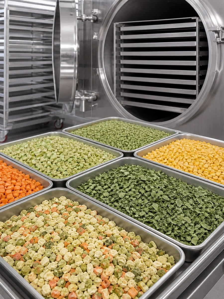 Freeze Dried Vegetable Application in Vacuum Freeze Dryer