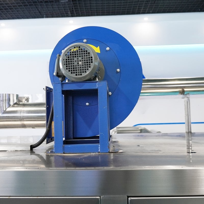 Mesh Belt Dryer Gas Heated Air Blower