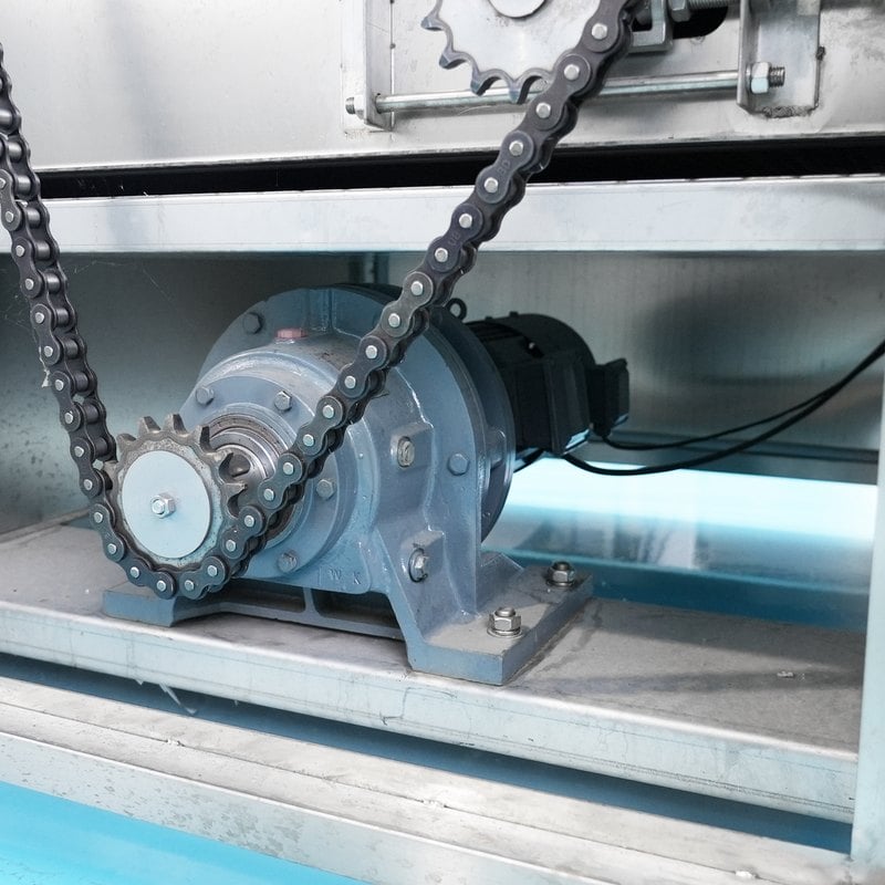 Mesh Belt Dryer Heat Pump Drive Detail