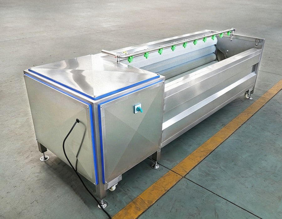 Vegetable washing and peeling how we work line overview