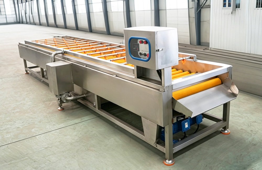 Vegetable washing and peeling machine quote process main view