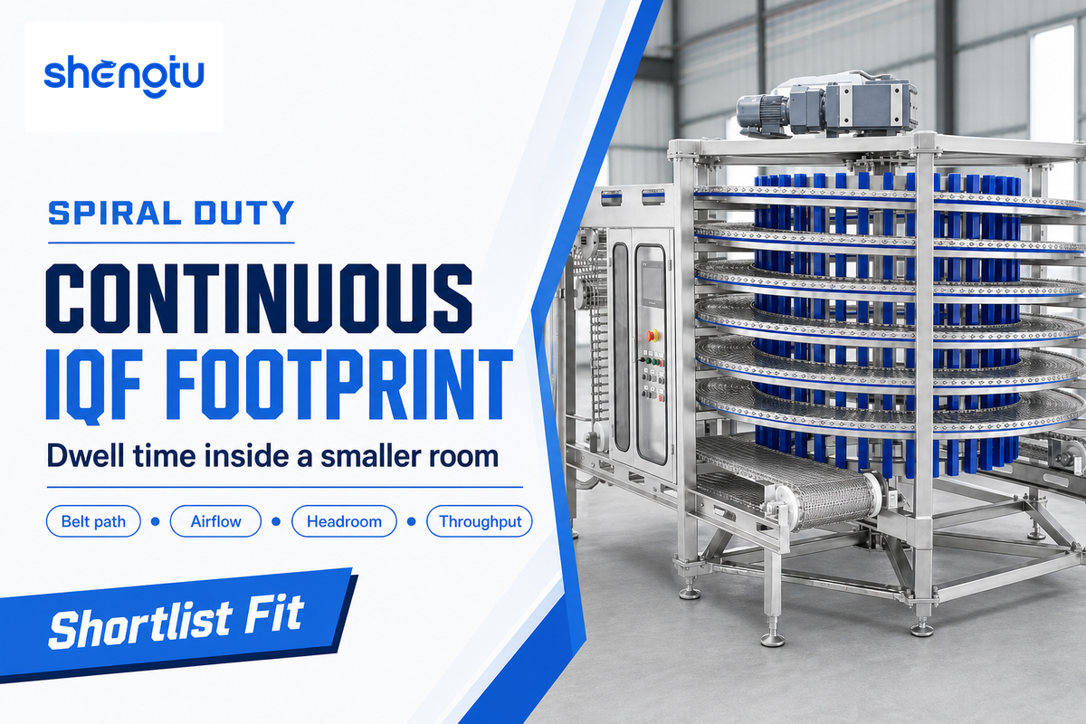 What a spiral belt freezer does, and when buyers should shortlist it — shengtumachinery.com