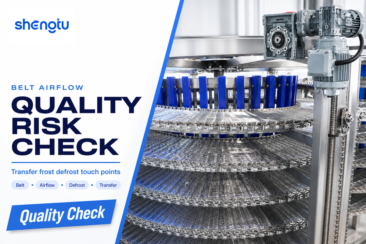 Belt, airflow, transfer, and defrost risks that change quality — shengtumachinery.com