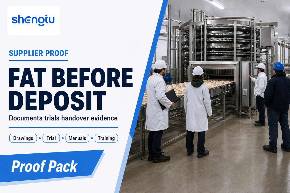 Manufacturer and FAT evidence to request before deposit — shengtumachinery.com