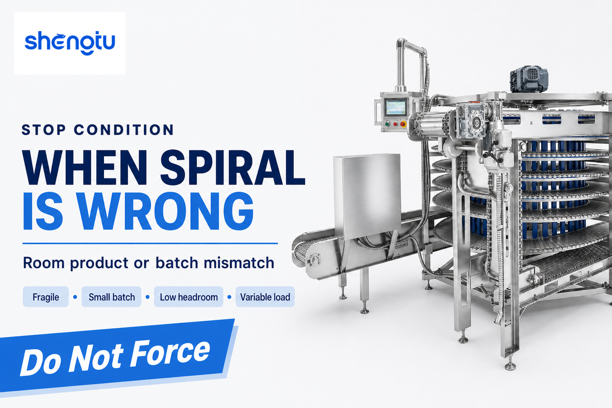 When a spiral belt freezer is the wrong choice — shengtumachinery.com