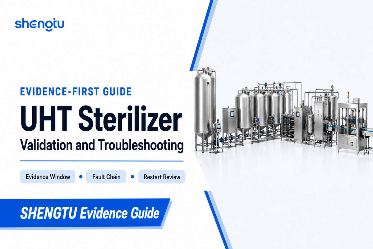 UHT Sterilizer validation and troubleshooting evidence guide — SHENGTU