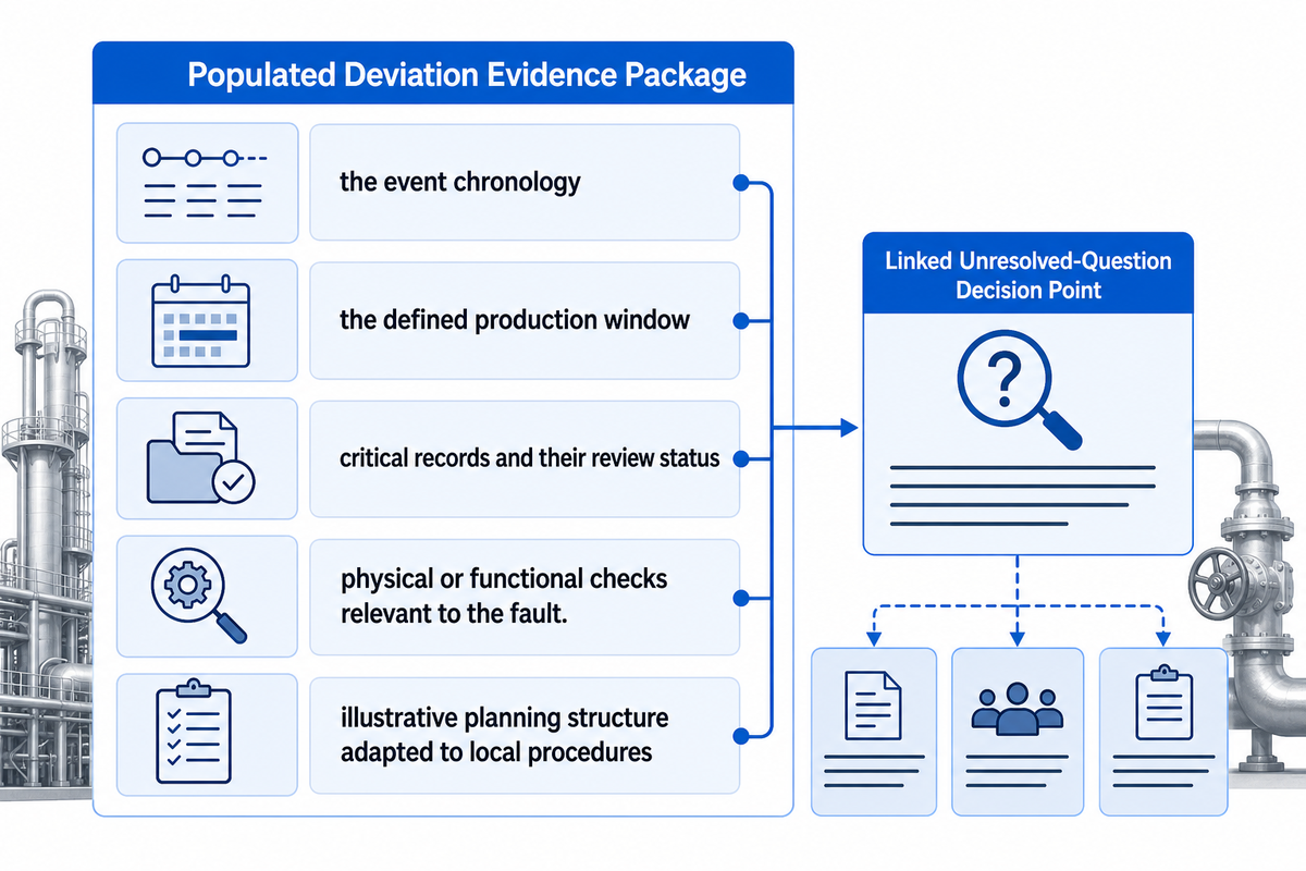 Build a Deviation Evidence Package Before Restart — SHENGTU