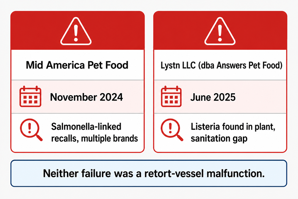 Common Quality and Safety Failures in Wet Pet Food Production — Shengtu