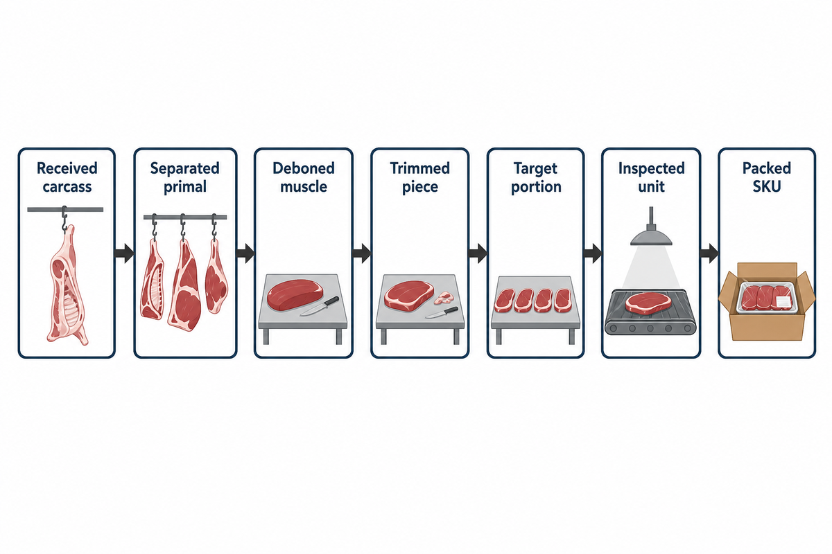 What a Meat Cutting Line Covers in the Meat Processing Workflow — Shengtu