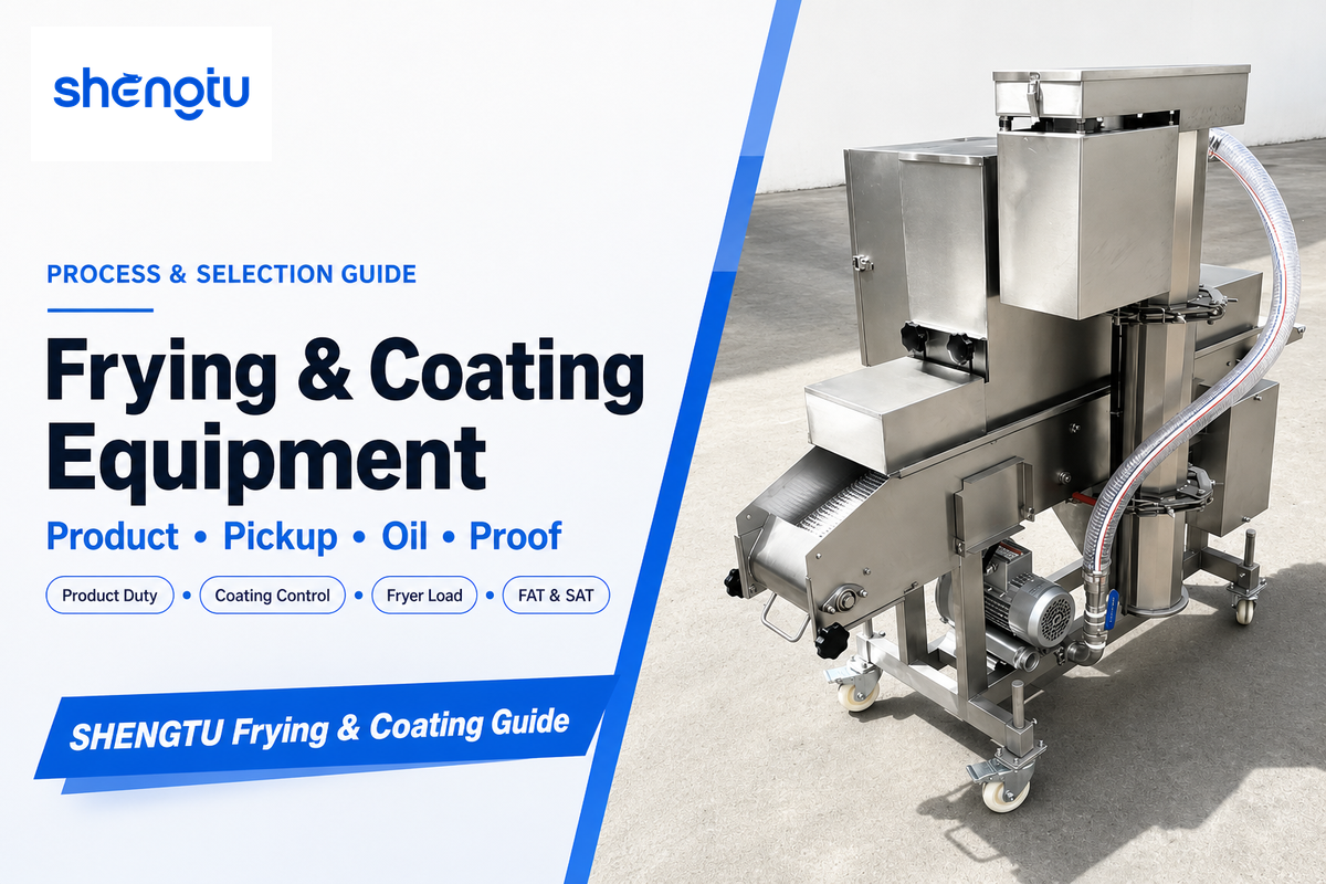 Frying and coating selection starts with product, pickup, oil control and proof — Shengtu guide