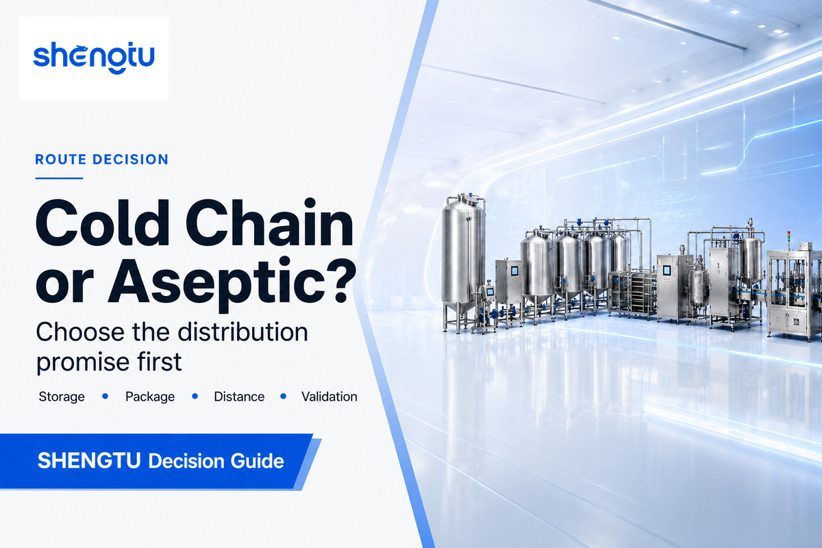 Choose refrigerated pasteurization or ambient UHT from the distribution promise first — Shengtu route guide