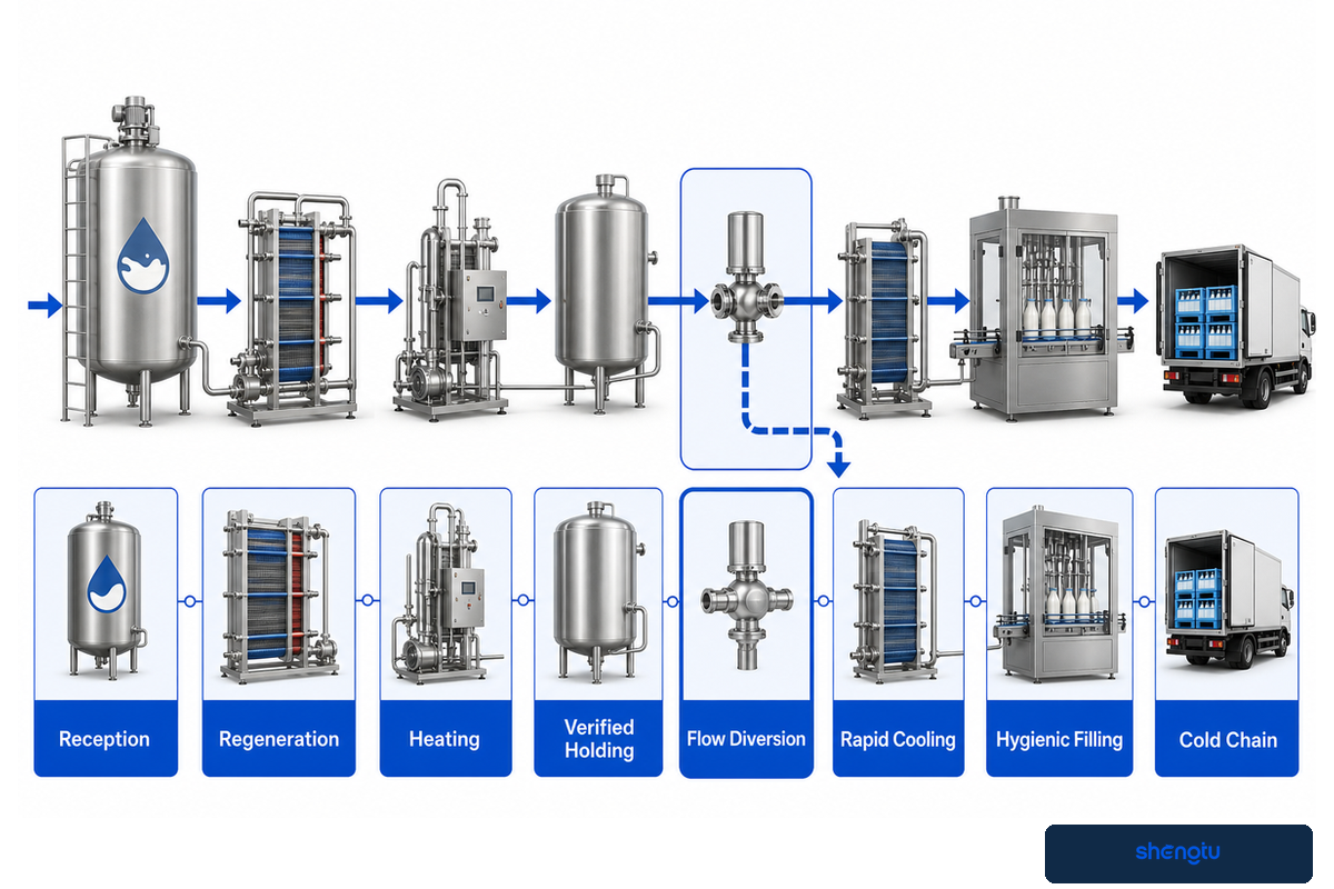 HTST safety depends on regeneration, verified holding, diversion and rapid cooling — CFIA dairy guidance