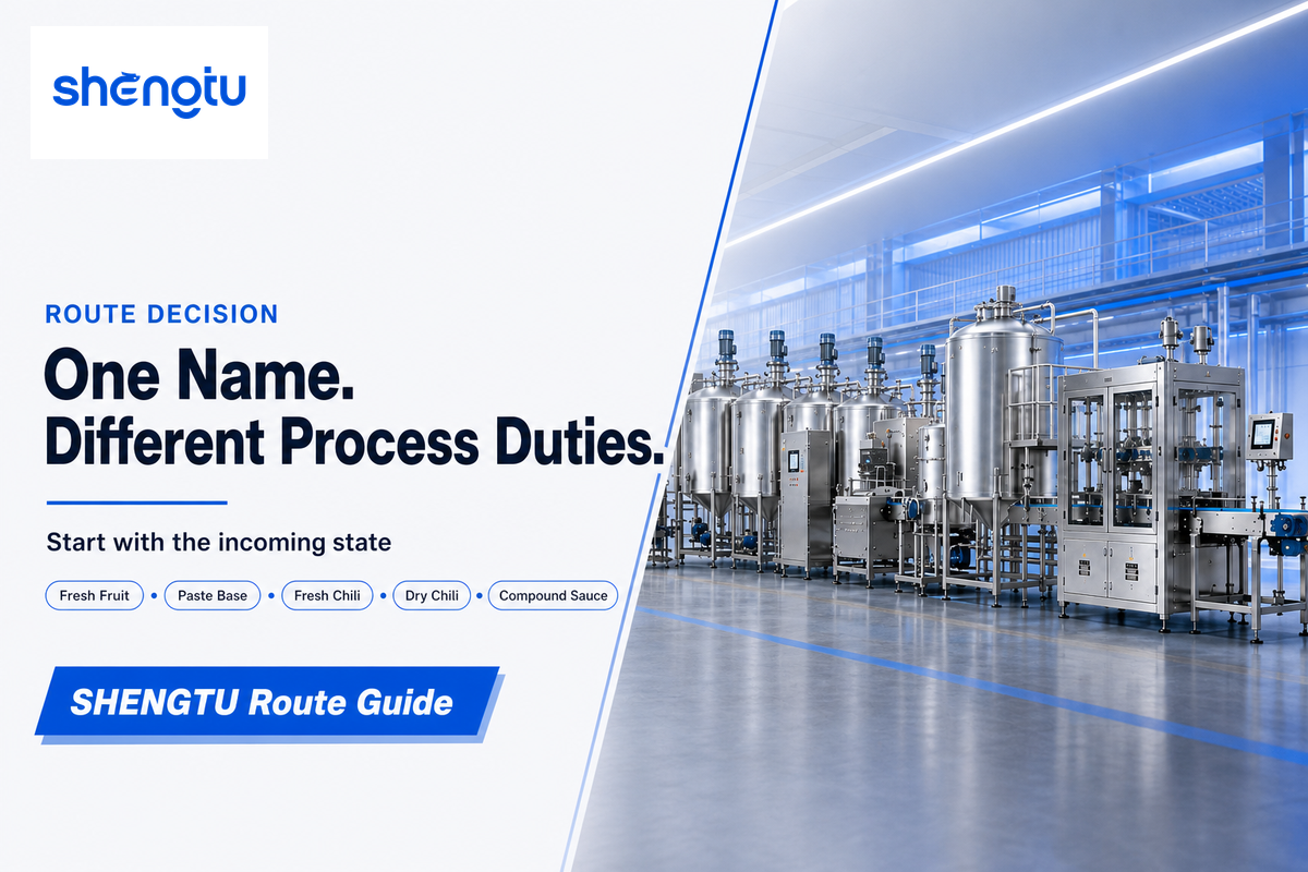 One Label Hides Several Different Sauce Processes — Shengtu Machinery