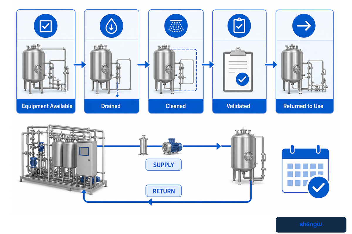7. Test Shared Equipment with a Shared-CIP Conflict Matrix — Shengtu Machinery
