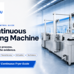 Continuous frying machine process control guide covering residence time, heat recovery, oil condition and run evidence